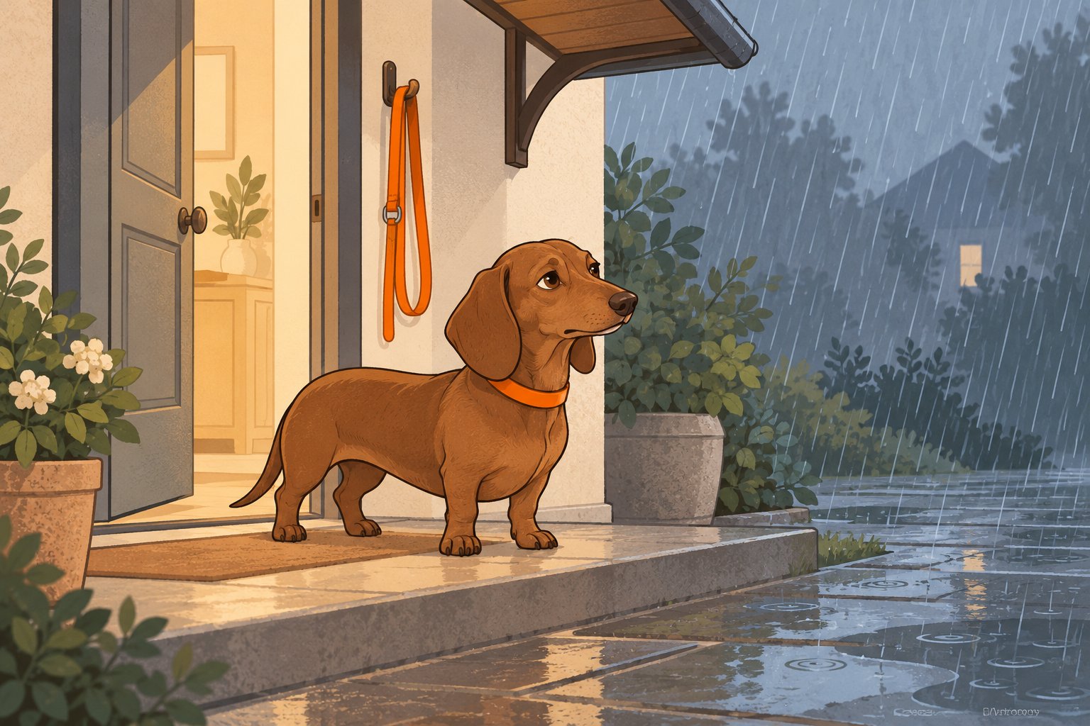 Dackel will bei Regen nicht rausgehen – Tipps & Tricks für den Spaziergang